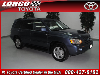 toyota highlander 2004 dk  blue suv limited gasoline 6 cylinders all whee drive automatic 91731