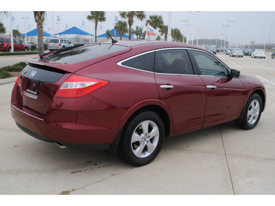 honda accord crosstour 2010 red wagon ex gasoline 6 cylinders front wheel drive automatic 77065