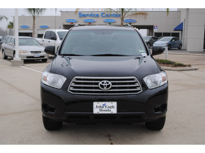 toyota highlander 2010 black suv gasoline 4 cylinders front wheel drive autostick 77065