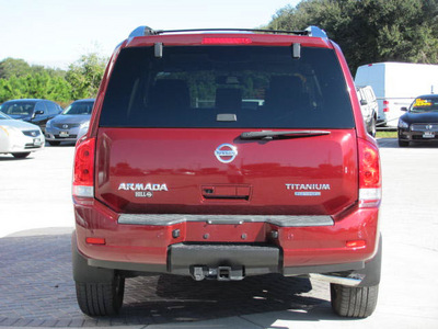 nissan armada 2010 red suv titanium flex fuel 8 cylinders 2 wheel drive automatic 33884