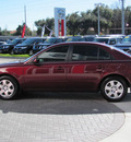 hyundai sonata 2007 maroon sedan gl gasoline 4 cylinders front wheel drive automatic 33884