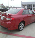 toyota corolla 2011 red sedan s gasoline 4 cylinders front wheel drive automatic 75503