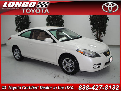 toyota camry solara 2008 white coupe se v6 gasoline 6 cylinders front wheel drive automatic 91731