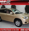 toyota highlander 2009 tan suv gasoline 6 cylinders front wheel drive automatic 91731