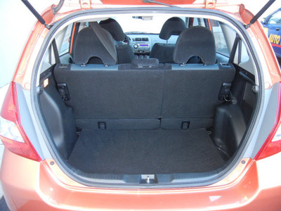 honda fit 2008 orange hatchback sport gasoline 4 cylinders front wheel drive automatic 55448