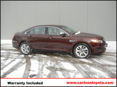 ford taurus 2011 maroon sedan limited gasoline 6 cylinders front wheel drive automatic 55448
