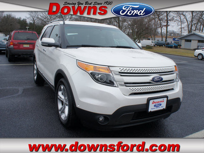 ford explorer 2012 white suv limited gasoline 6 cylinders 2 wheel drive automatic with overdrive 08753