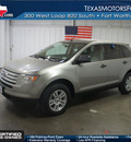 ford edge 2008 lt  gray suv se gasoline 6 cylinders front wheel drive automatic with overdrive 76108