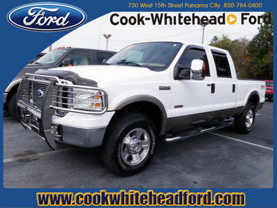 ford f 250 super duty 2007 oxford white clearc lariat diesel 8 cylinders 4 wheel drive automatic with overdrive 32401