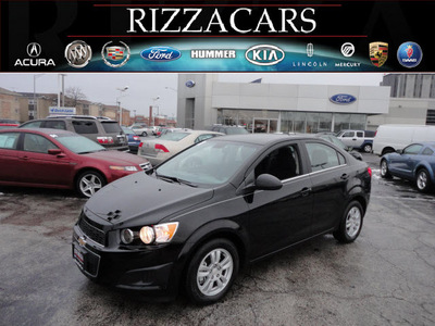 chevrolet sonic 2012 black sedan lt gasoline 4 cylinders front wheel drive automatic with overdrive 60546