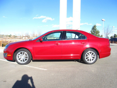 ford fusion 2010 dk  red sedan sel gasoline 4 cylinders front wheel drive automatic 80504