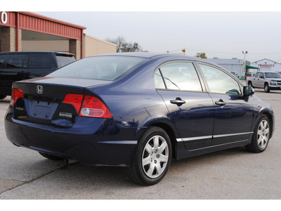 honda civic 2006 blue sedan lx gasoline 4 cylinders front wheel drive automatic 77037