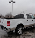 ford f 150 2008 whitetan xlt 4x4 flex fuel 8 cylinders 4 wheel drive automatic with overdrive 60546
