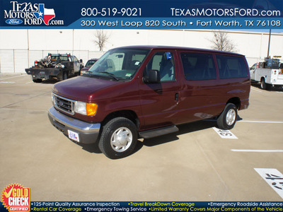 ford econoline wagon 2007 dk  red van xlt sd gasoline 8 cylinders rear wheel drive automatic with overdrive 76108