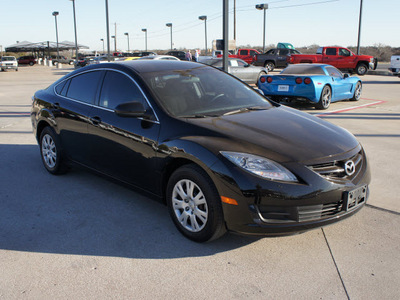 mazda mazda6 2009 black sedan gasoline 4 cylinders front wheel drive 6 speed manual 76087