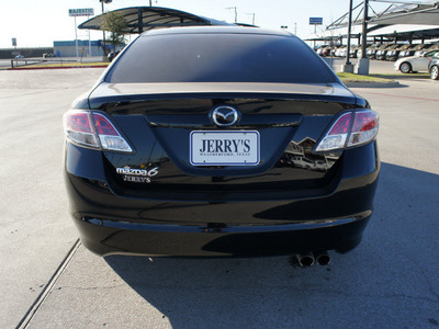 mazda mazda6 2009 black sedan gasoline 4 cylinders front wheel drive 6 speed manual 76087