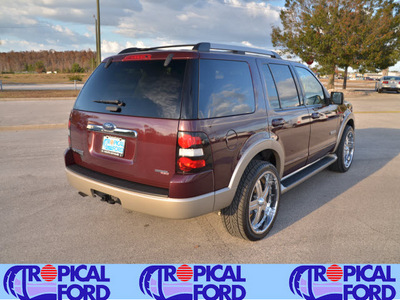 ford explorer 2007 burgundy suv eddie bauer gasoline 6 cylinders rear wheel drive automatic 32837