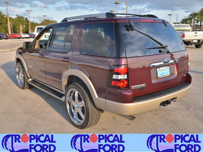 ford explorer 2007 burgundy suv eddie bauer gasoline 6 cylinders rear wheel drive automatic 32837