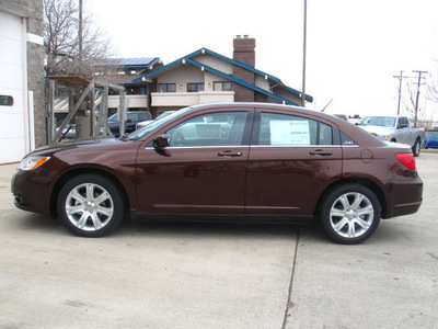 chrysler 200 2012 dk  brown sedan touring gasoline 4 cylinders front wheel drive automatic 80301