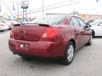 pontiac g6 2008 red sedan value leader gasoline 4 cylinders front wheel drive automatic 45840