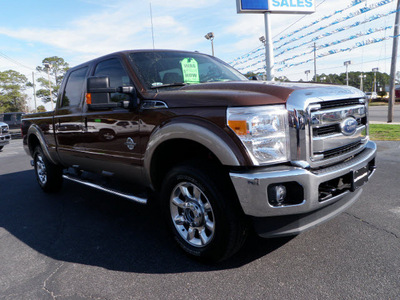 ford f 250 super duty 2011 brown lariat biodiesel 8 cylinders 4 wheel drive automatic with overdrive 32401