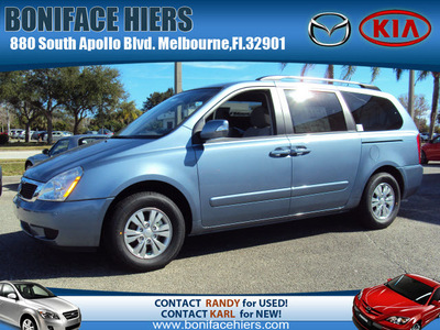 kia sedona 2012 blue van lx gasoline 6 cylinders front wheel drive automatic 32901