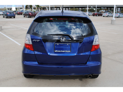 honda fit 2009 blue hatchback sport gasoline 4 cylinders front wheel drive automatic 77065