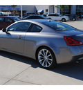 infiniti g37 2008 silver coupe gasoline 6 cylinders rear wheel drive autostick 77065