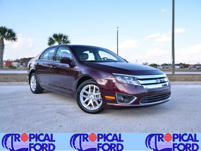 ford fusion 2011 dark red sedan sel flex fuel 6 cylinders front wheel drive automatic 32837