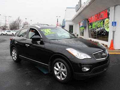 infiniti ex35 2008 black hatchback gasoline 6 cylinders all whee drive automatic 07701