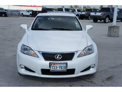 lexus is 250c 2010 white gasoline 6 cylinders rear wheel drive automatic 77388