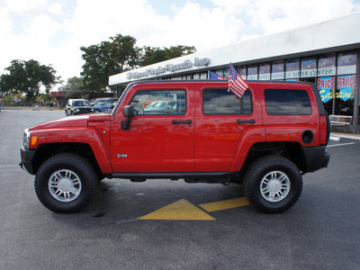 hummer h3 2009 red suv gasoline 5 cylinders 4 wheel drive automatic 33021