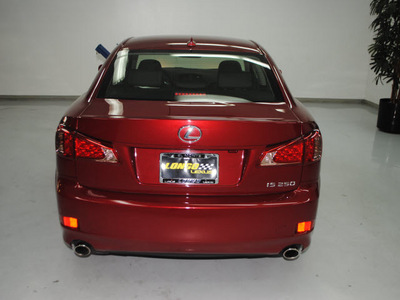 lexus is 250 2011 red sedan gasoline 6 cylinders rear wheel drive automatic 91731