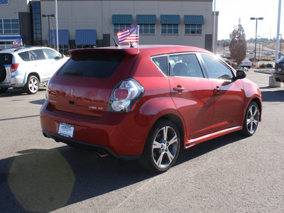pontiac vibe 2009 red wagon gt gasoline 4 cylinders front wheel drive automatic 80126