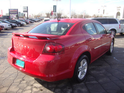 dodge avenger 2012 red sedan sxt gasoline 4 cylinders front wheel drive automatic with overdrive 60443