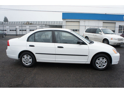 honda civic 2003 white sedan dx gasoline 4 cylinders sohc front wheel drive automatic 98632