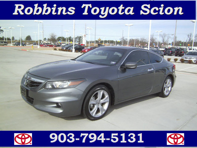 honda accord 2011 dk  gray coupe ex l v6 gasoline 6 cylinders front wheel drive automatic 75503