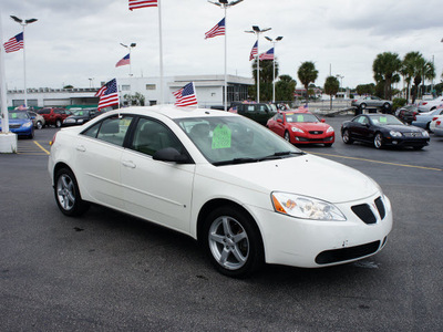 pontiac g6 2007 white sedan gasoline 6 cylinders front wheel drive automatic 33021