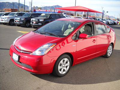 toyota prius 2009 red hatchback hybrid 4 cylinders front wheel drive automatic 79925