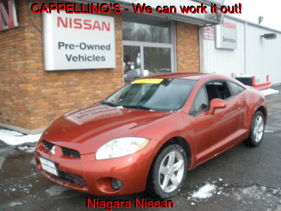 mitsubishi eclipse 2008 orange hatchback gs gasoline 4 cylinders front wheel drive automatic 14094