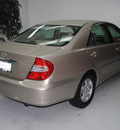 toyota camry 2003 tan sedan le v6 gasoline 6 cylinders front wheel drive automatic 91731
