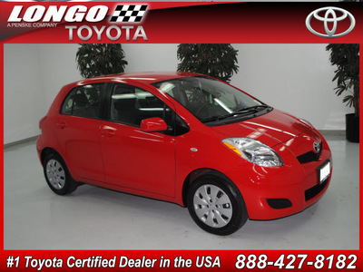 toyota yaris 2011 absolutely red hatchback gasoline 4 cylinders front wheel drive automatic 91731