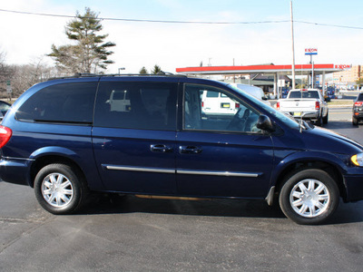 chrysler town and country 2005 blue van touring gasoline 6 cylinders front wheel drive automatic 07730