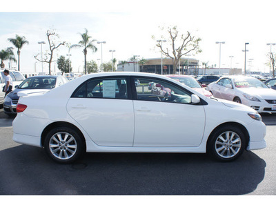 toyota corolla 2010 white sedan s gasoline 4 cylinders front wheel drive automatic 91761