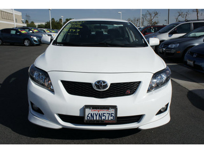 toyota corolla 2010 white sedan s gasoline 4 cylinders front wheel drive automatic 91761