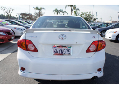 toyota corolla 2010 white sedan s gasoline 4 cylinders front wheel drive automatic 91761