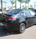 ford focus 2011 black sedan sport ses gasoline 4 cylinders front wheel drive automatic 91010