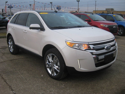 ford edge 2012 white limited gasoline 6 cylinders all whee drive 6 speed automatic 62863