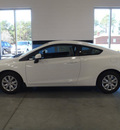 honda civic 2012 white coupe lx gasoline 4 cylinders front wheel drive 5 speed manual 28557