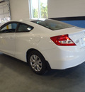 honda civic 2012 white coupe lx gasoline 4 cylinders front wheel drive 5 speed manual 28557